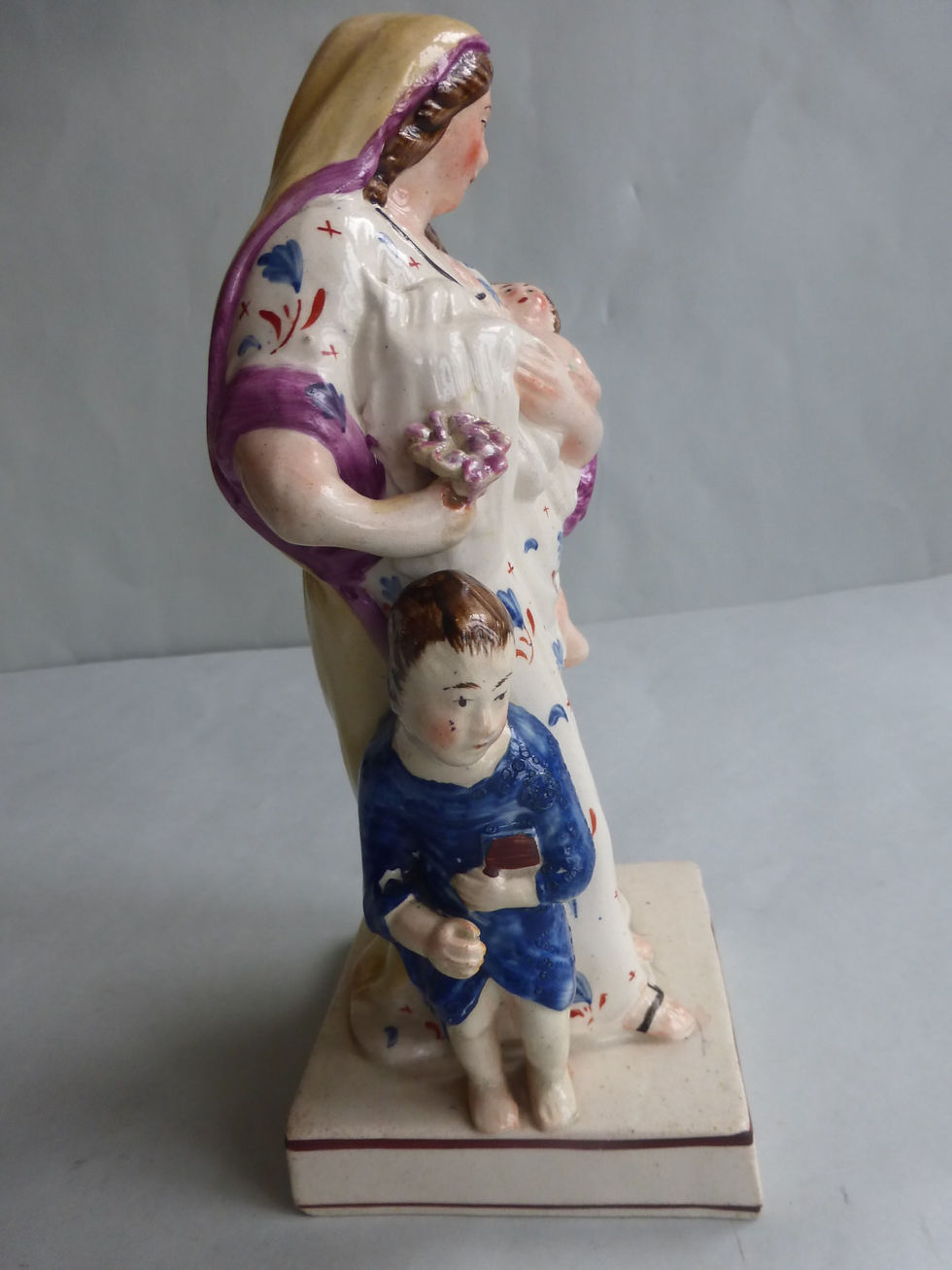 Thumbnail: EARLY 19THC. STAFFORDSHIRE PEARLWARE FIGURE CHARITY Ref # 4499