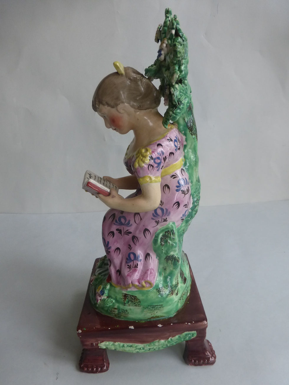 Thumbnail: 19thc. STAFFORDSHIRE TITLED VILLAGE MAID BY OBIDIAH SHERRATT C.1820 Ref # 4426