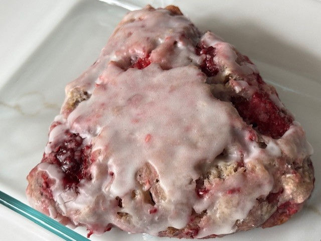 Raspberry Sort of Scones