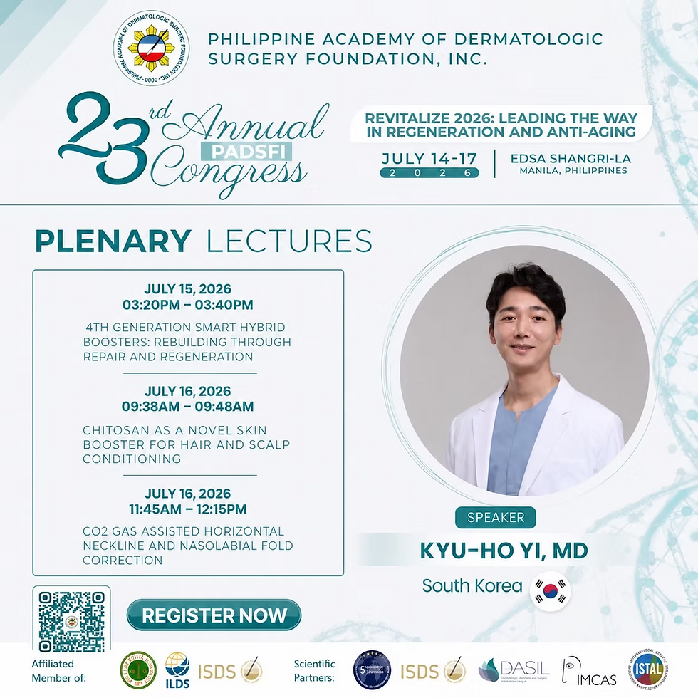 Dr. Kyu-Ho Yi to Present Lavuel Pium at the 23rd Annual PADSFI Congress 2026