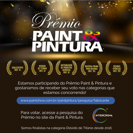 Intercroma é finalista na Pesquisa Paint & Pintura