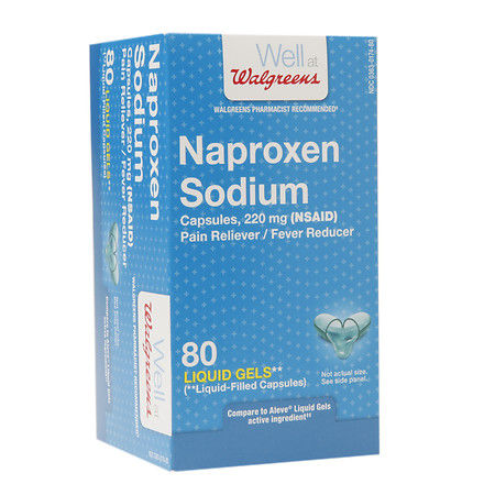 Walgreens Naproxen Sodium Liquid Gels 80 ct