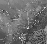 Satellite weather image of Northeast United States