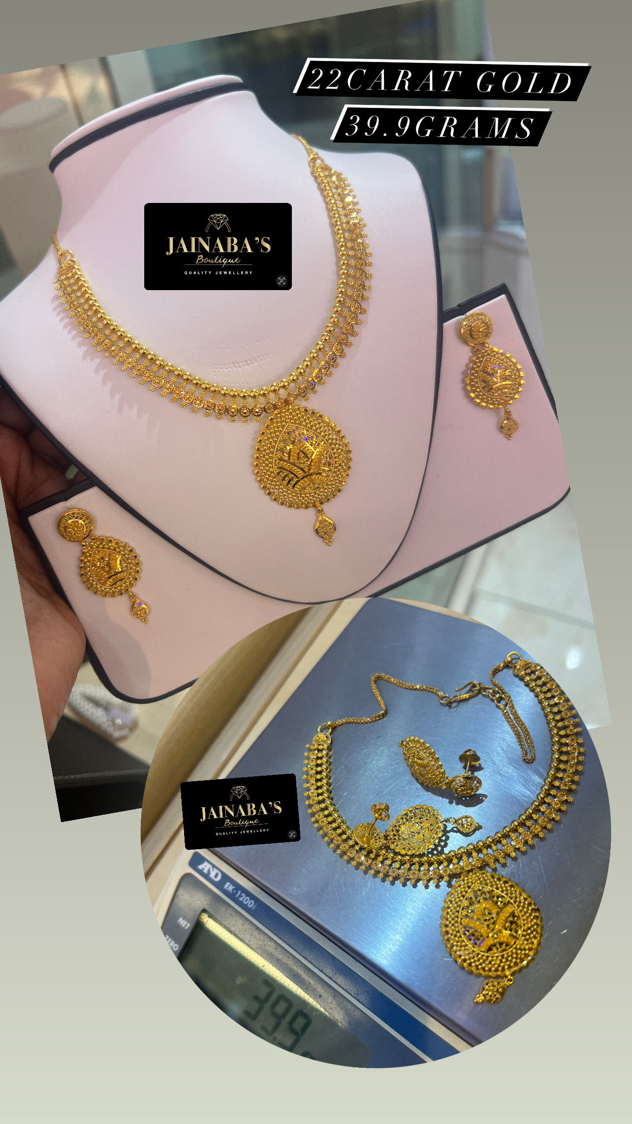 22 Carat Gold Necklace set