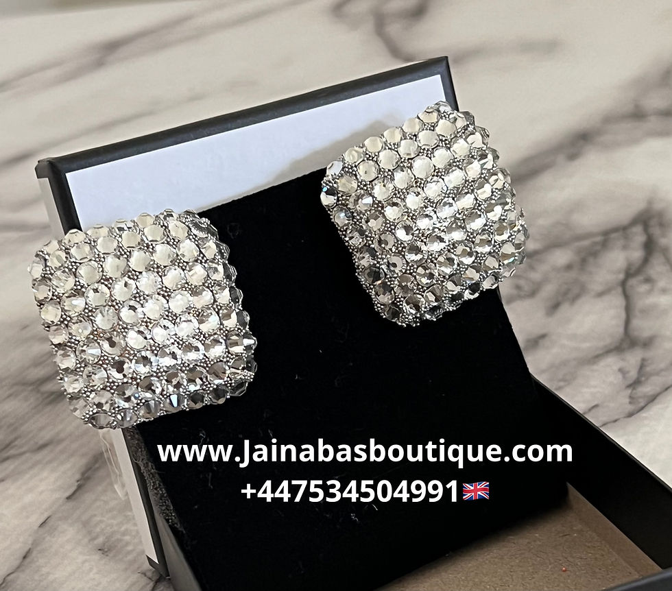 Miniatura: Chunky Silver Stud Earrings