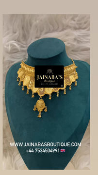 Miniature : Gold Plated Choker Necklace set