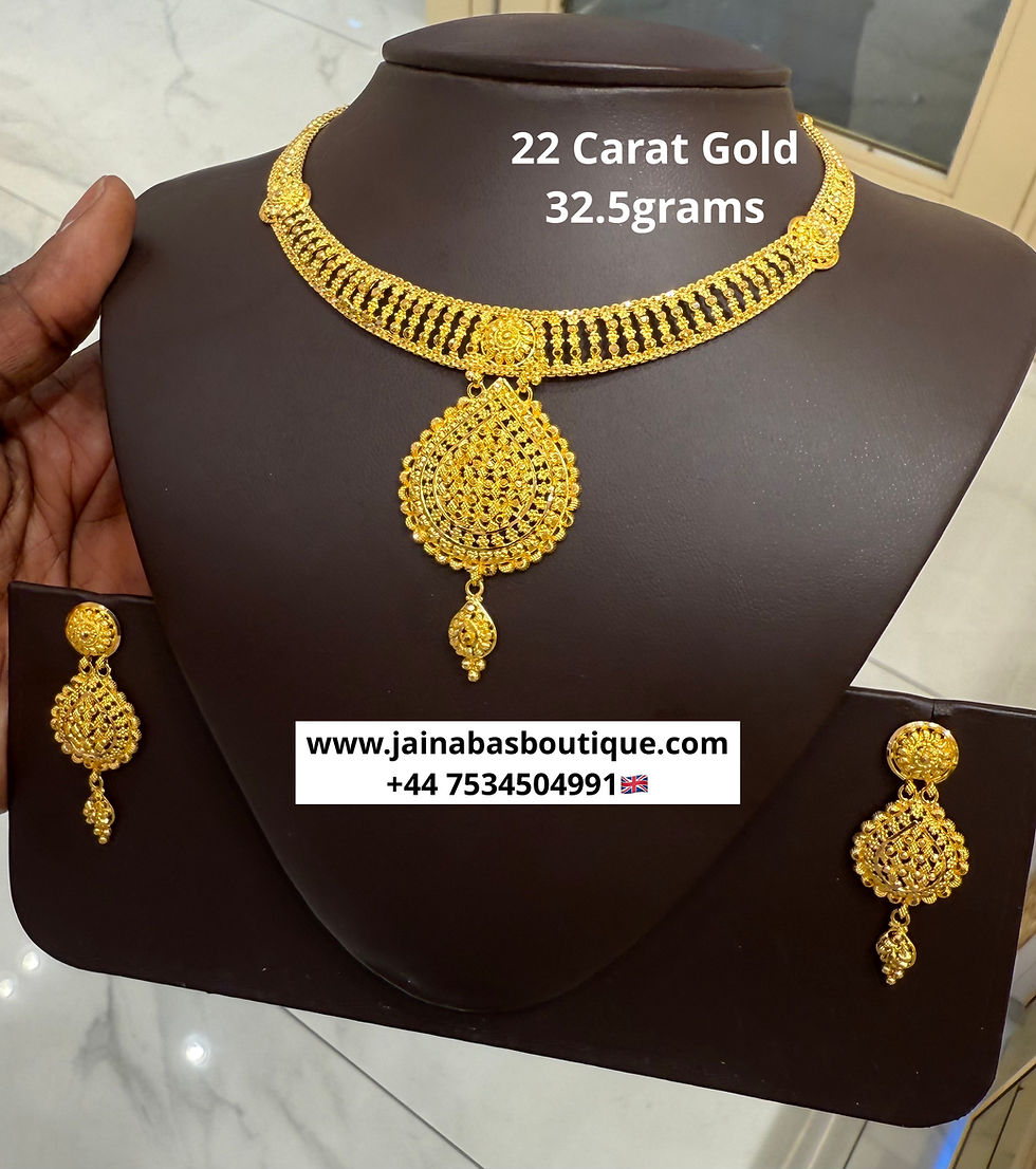 Miniaturebillede: 22 Carat Gold Necklace set