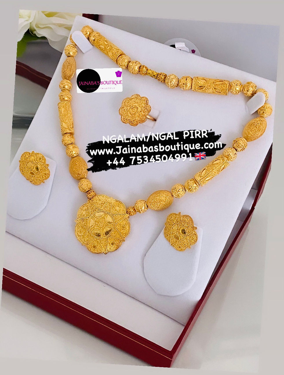 Miniatura: Ngal Pirr Gold Necklace Set only