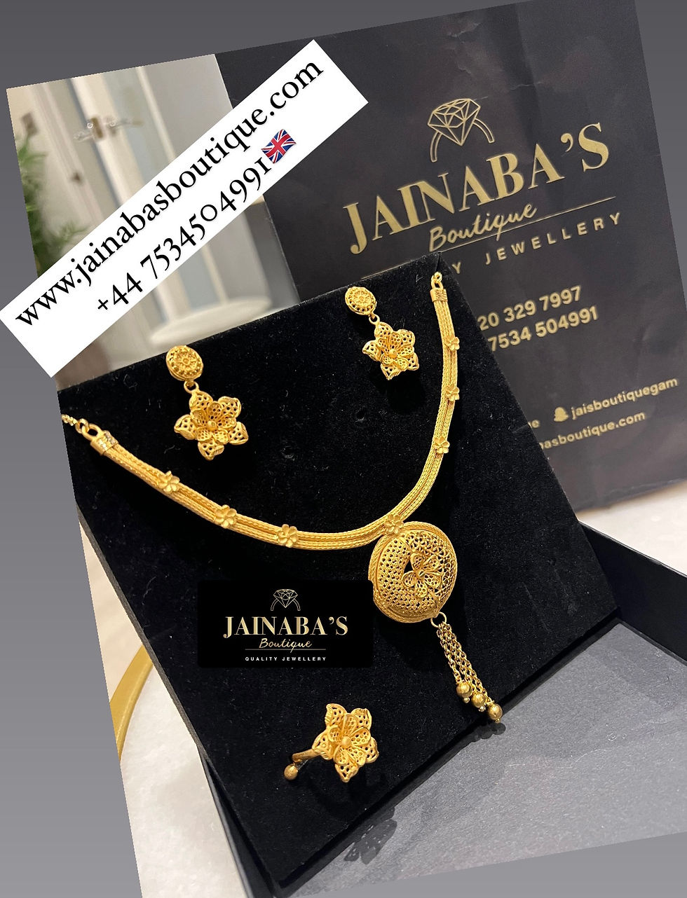 Miniatyrbild: Gold Plated Necklace set