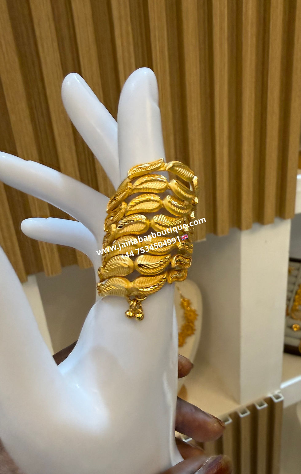 Thumbnail: Chunky Gold Plated Full finger Ring