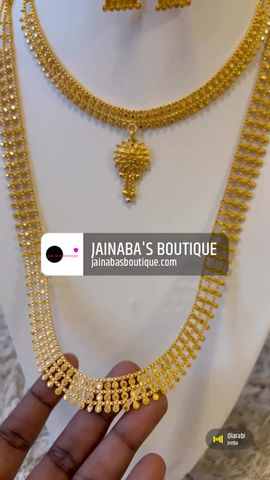Thumbnail: Real Gold Replica layered Necklace set