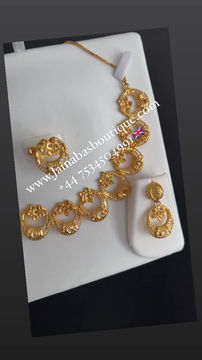 Miniature : Gold Plated Necklace set