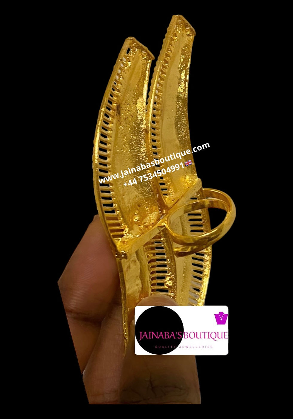 Thumbnail: Large Gold Plated Ring