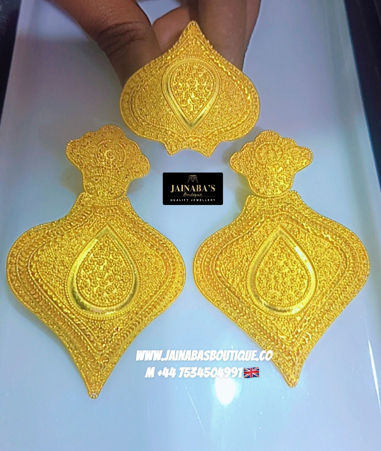 Chunky Ngal Pirr Drop Earrings Set