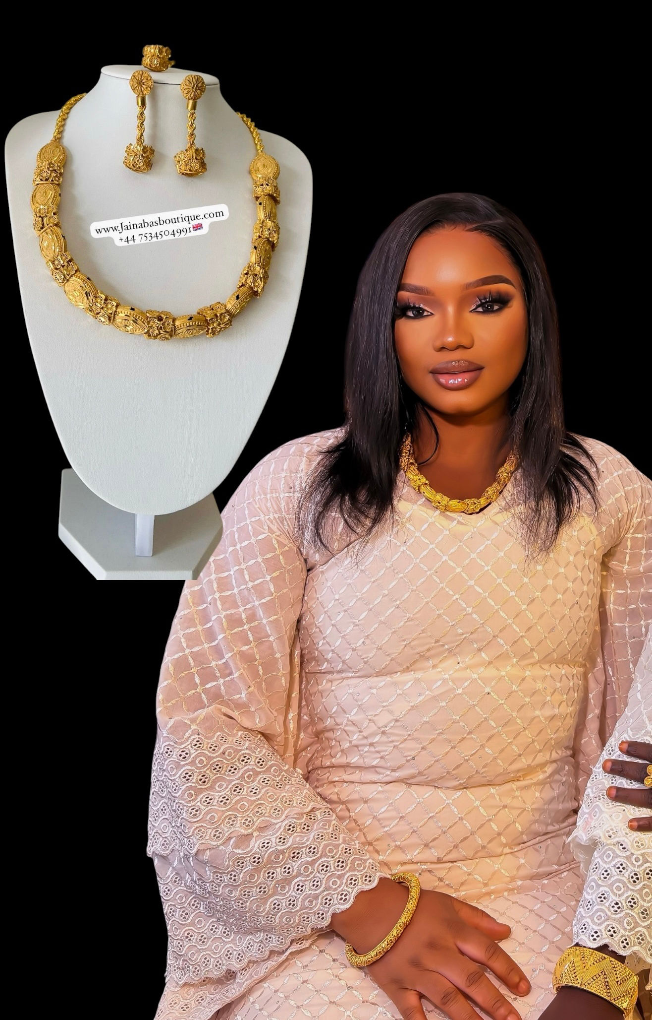 Gold Plated Necklace set