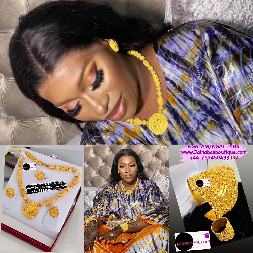 Miniatura: Ngal Pirr Gold Necklace Set only
