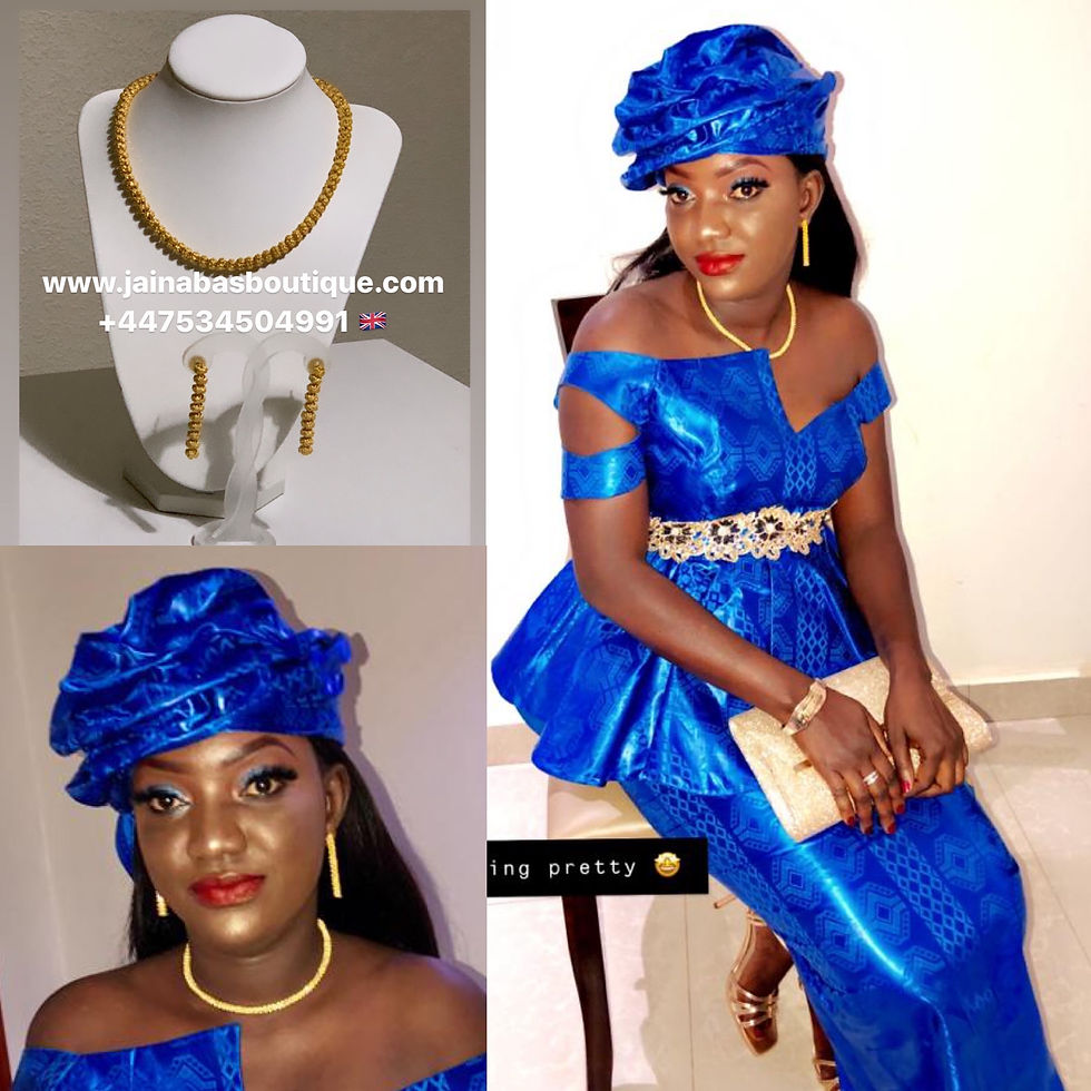 Miniature : Gold Plated Necklace Set