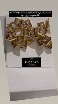 Thumbnail: Champagne Rhinestone Stud Earrings