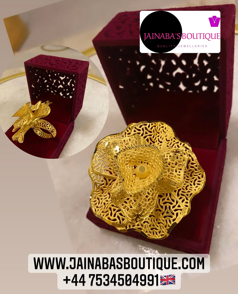 Miniature : Flower Gold Plated Ring