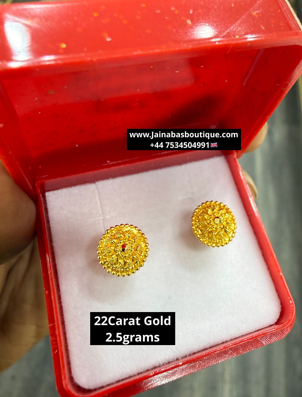 Thumbnail: 22 Carat Gold Stud Earrings