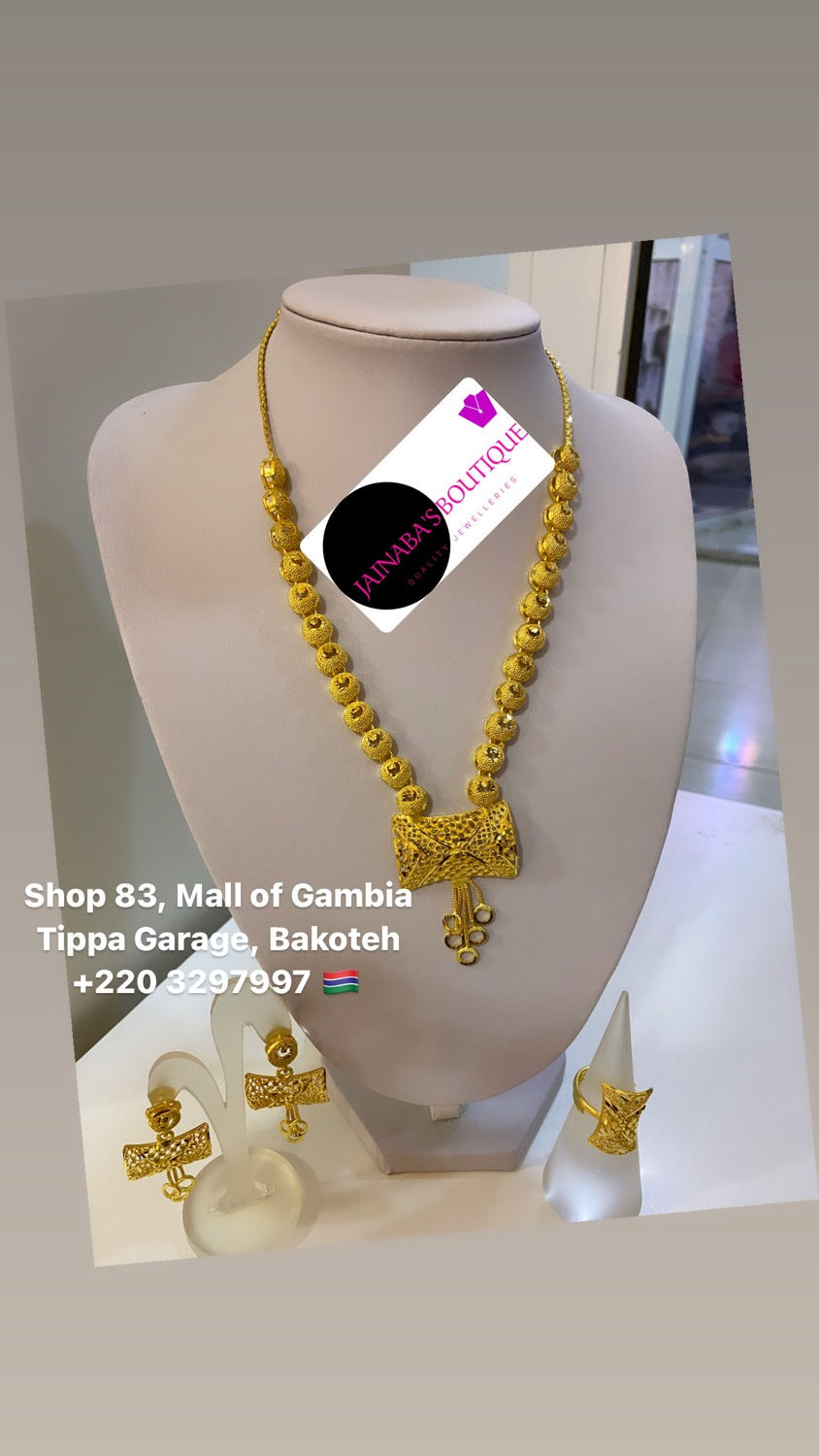 Thumbnail: Gold Necklace Set only 
