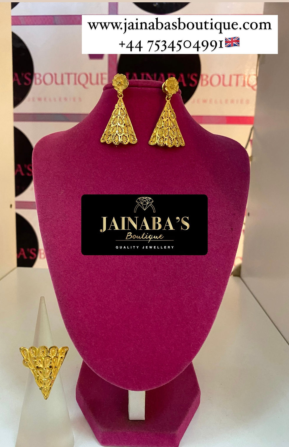 Miniaturebillede: Small Gold plated Earrings