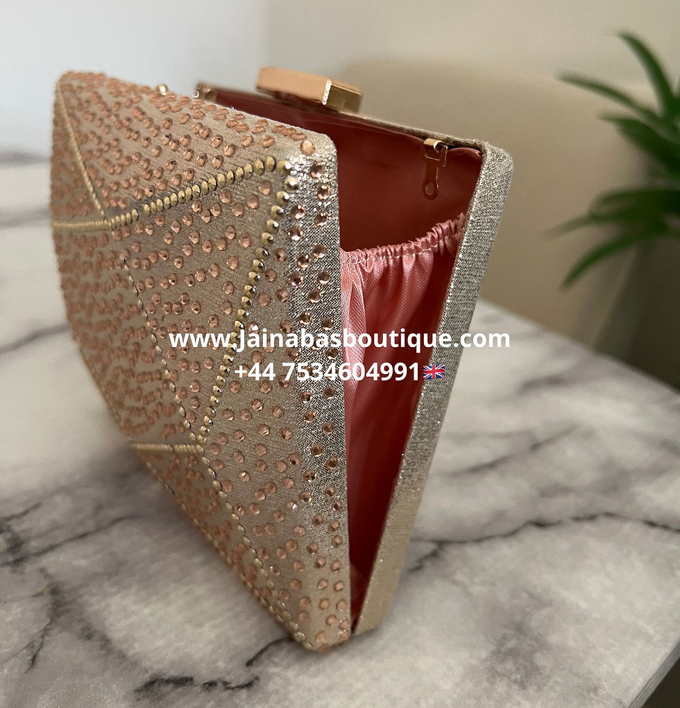 Miniature : Silver Rhinestones Clutch Bag