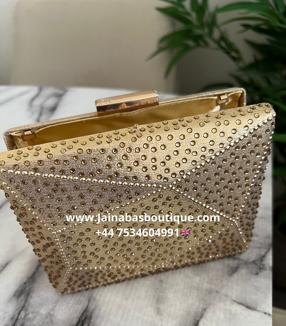 Thumbnail: Blue Rhinestones Clutch Bag