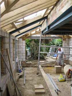 Victorian extension construction