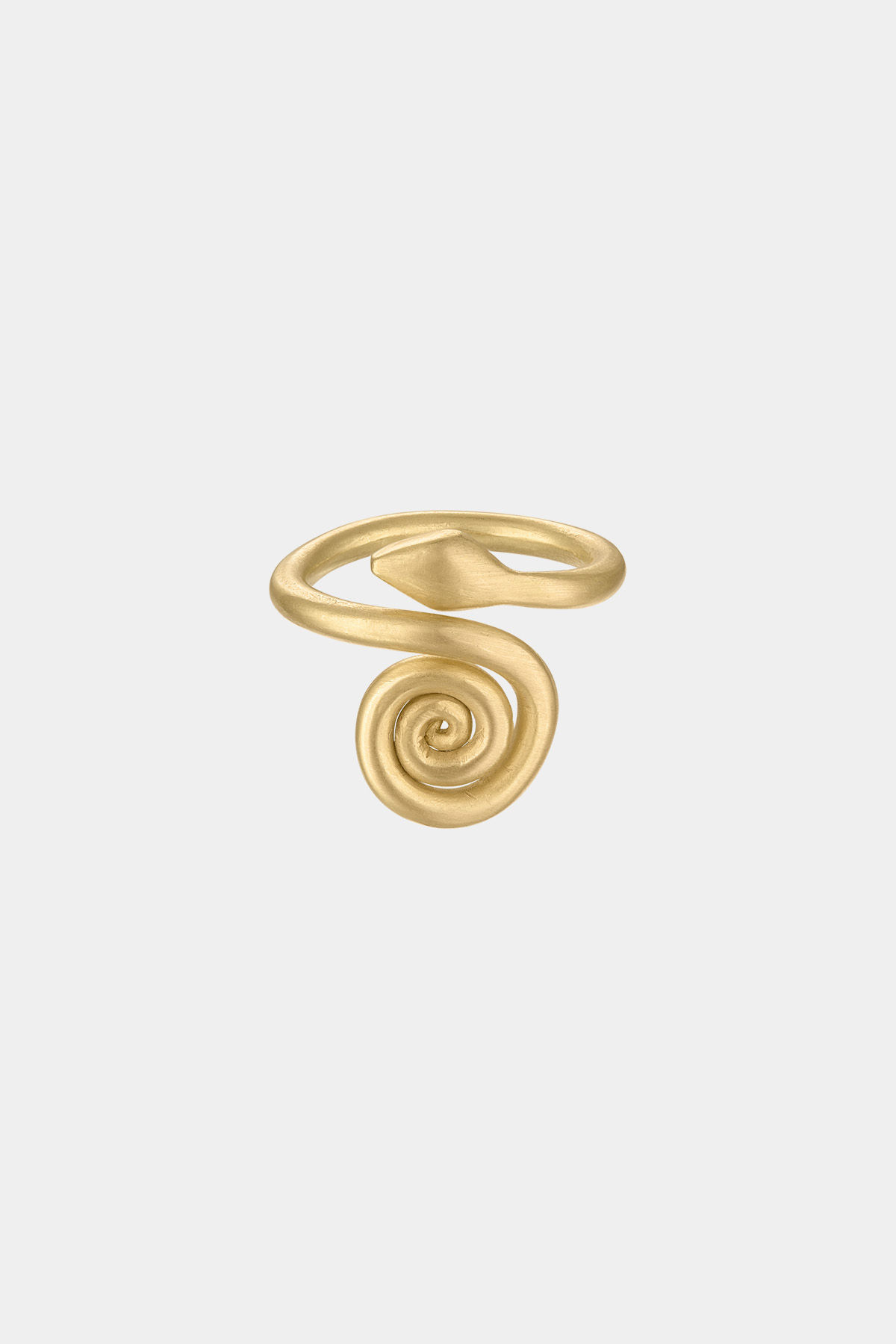 Coiled Snake Ring (Gold)