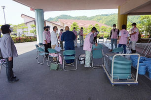 ボランティア活動をしていただきました