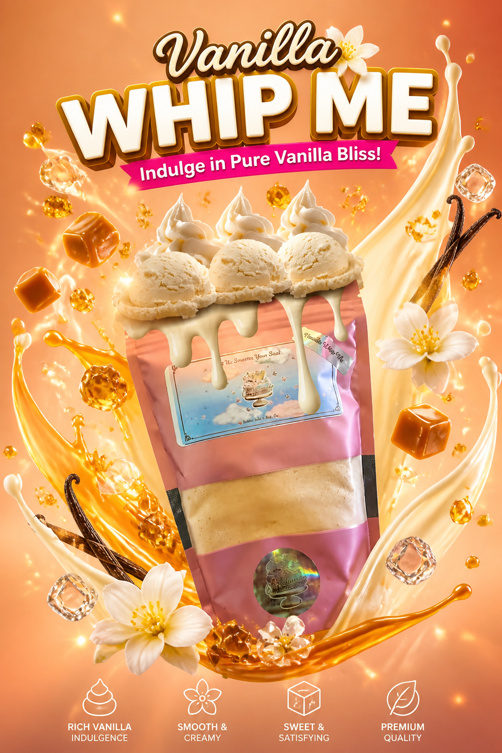 Vanilla Whip Me Luxury Gourmand Bath Soak | The Confectionery