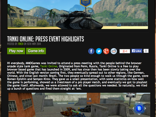 'Tanki Online' Online Press Event