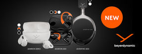 Dynamic sound, at home and on the go: beyerdynamic expands the AVENTHO and AMIRON families with three new models