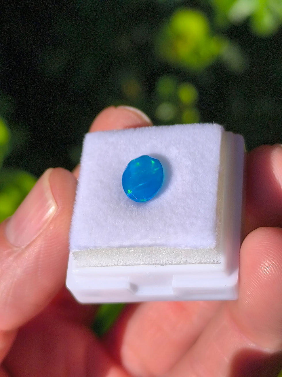 Miniatura: Ópalo Etiopía, 1,15ct. 9*7*5mm. Facetado. Corte ovalado