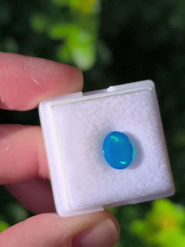 Miniatura: Ópalo Etiopía, 1,15ct. 9*7*5mm. Facetado. Corte ovalado