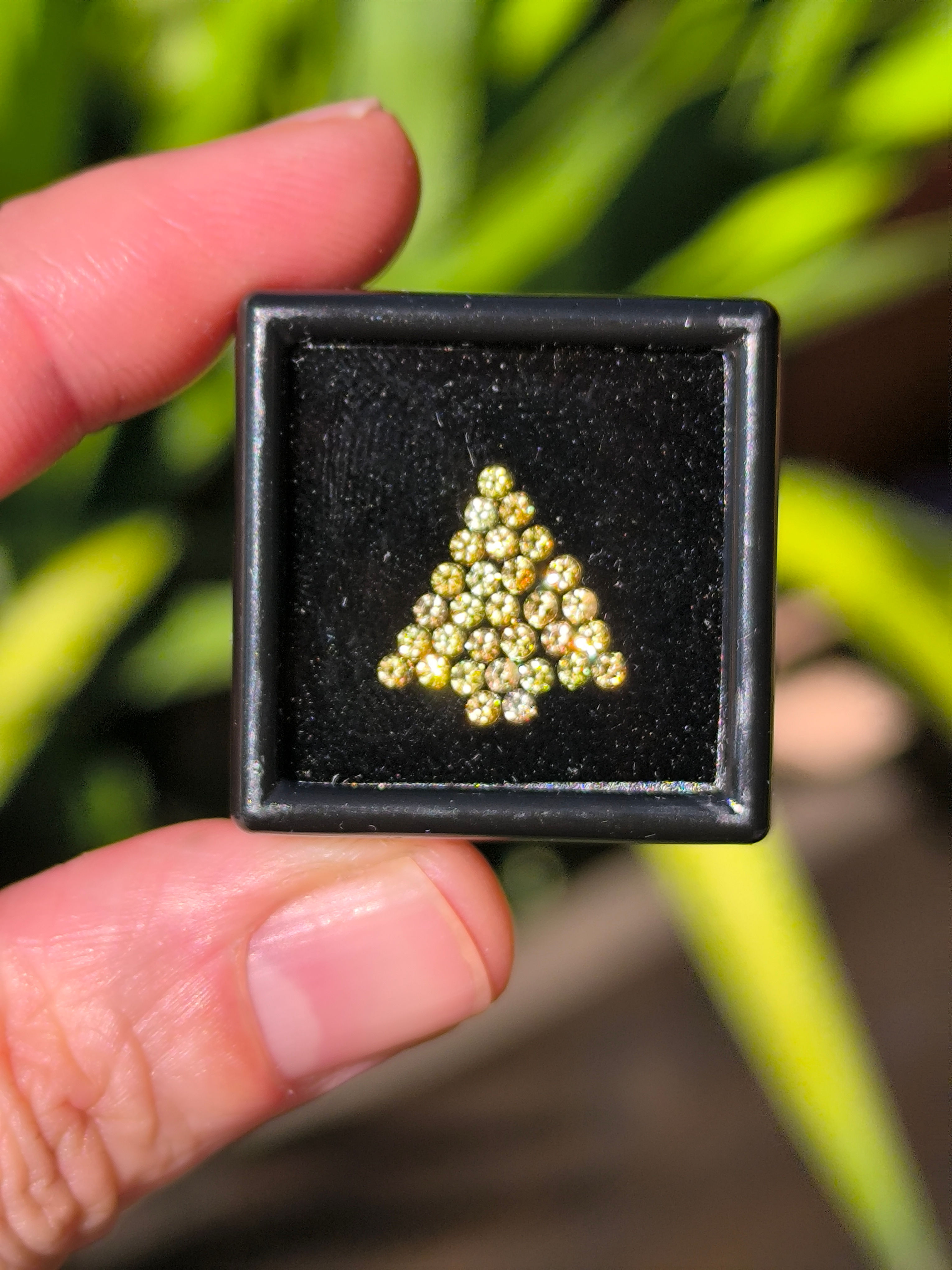 Zafiro dorados 1,8mm. Corte brillante. Songea África 
