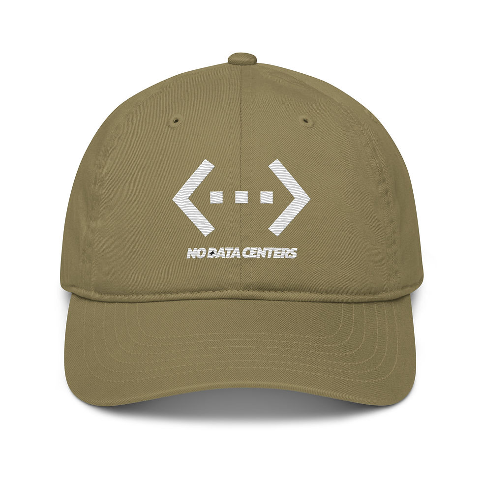 Thumbnail: No Data Centers by EEARTS, Organic dad hat