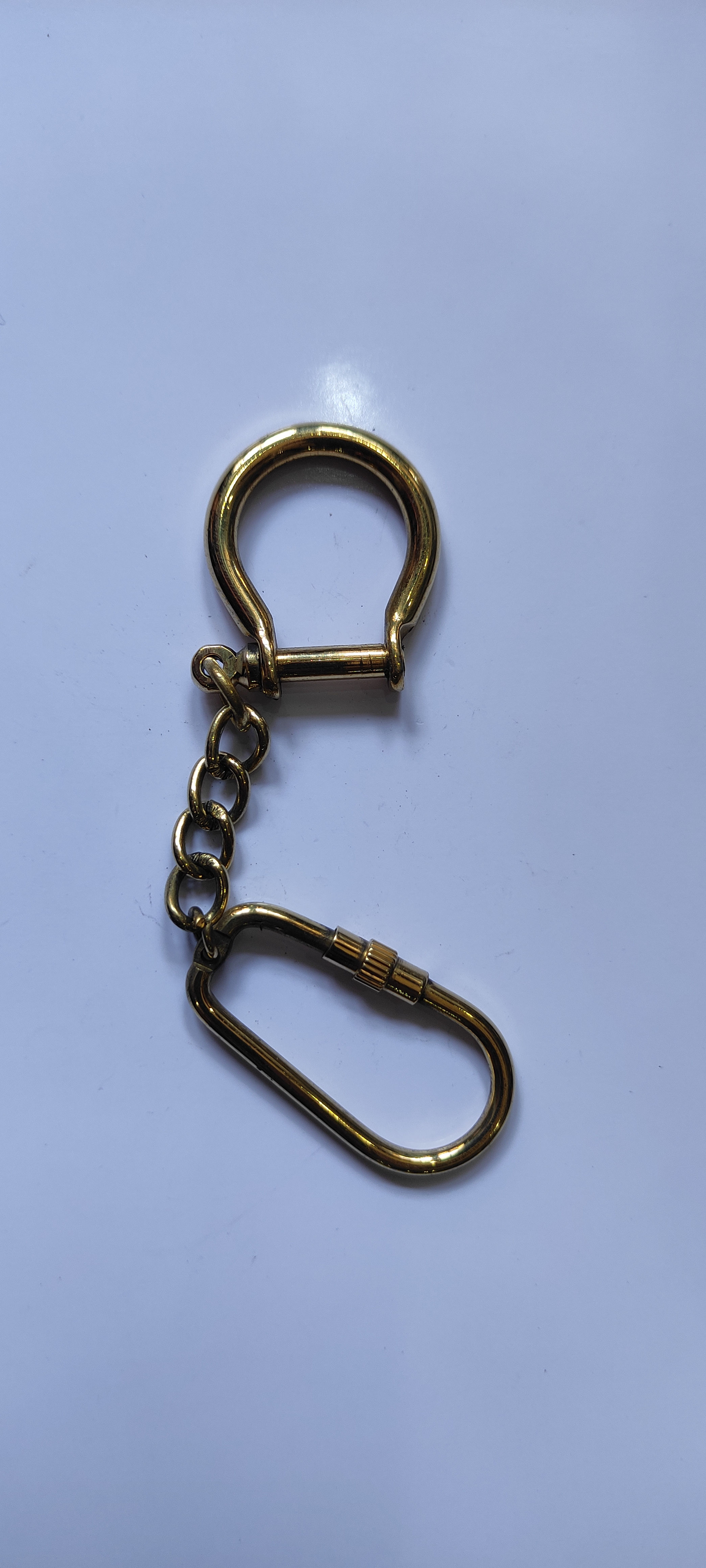 Brass Handcuff Keychain