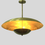 Thumbnail: Raw Brass Chandelier Handmade Mid Century Ceiling