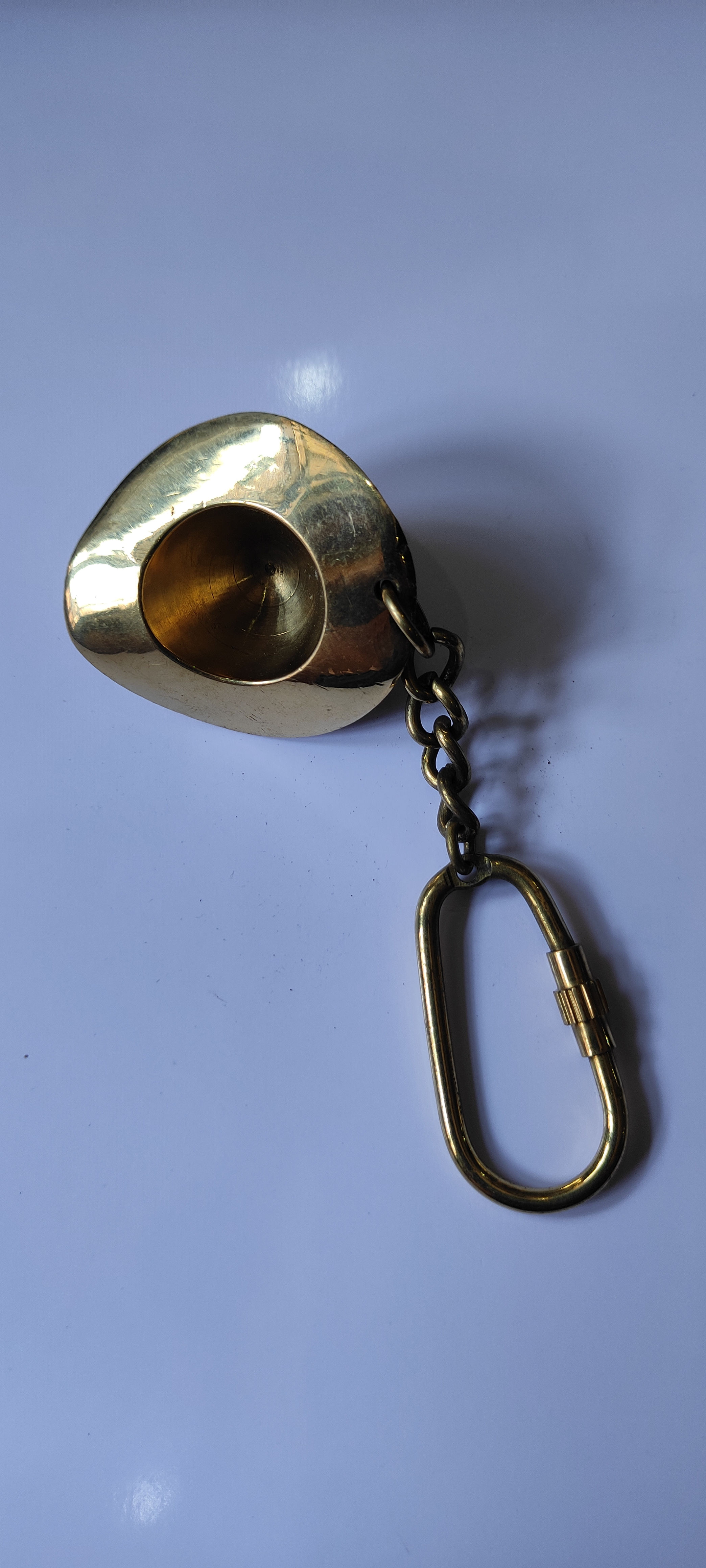 Brass Hat Keychain
