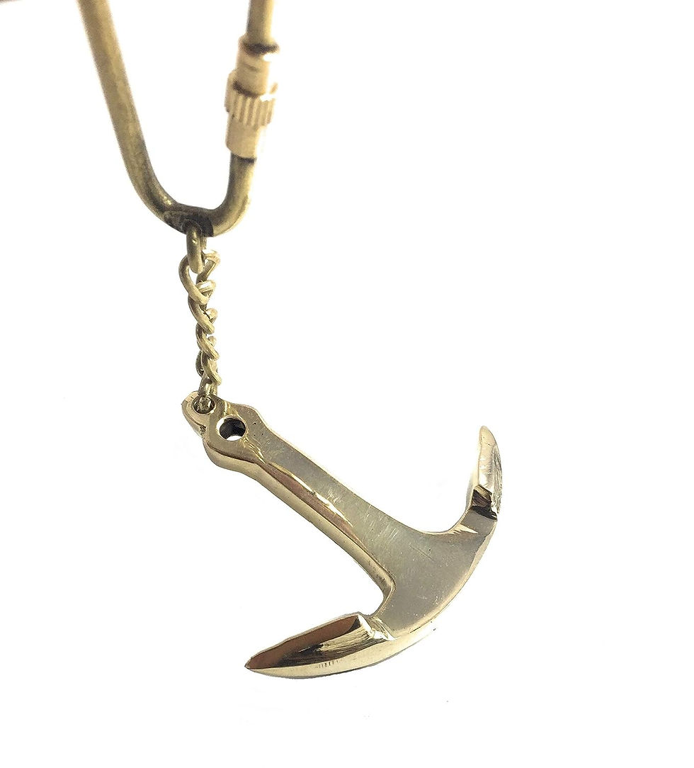 Thumbnail: Brass Anchor Keychain