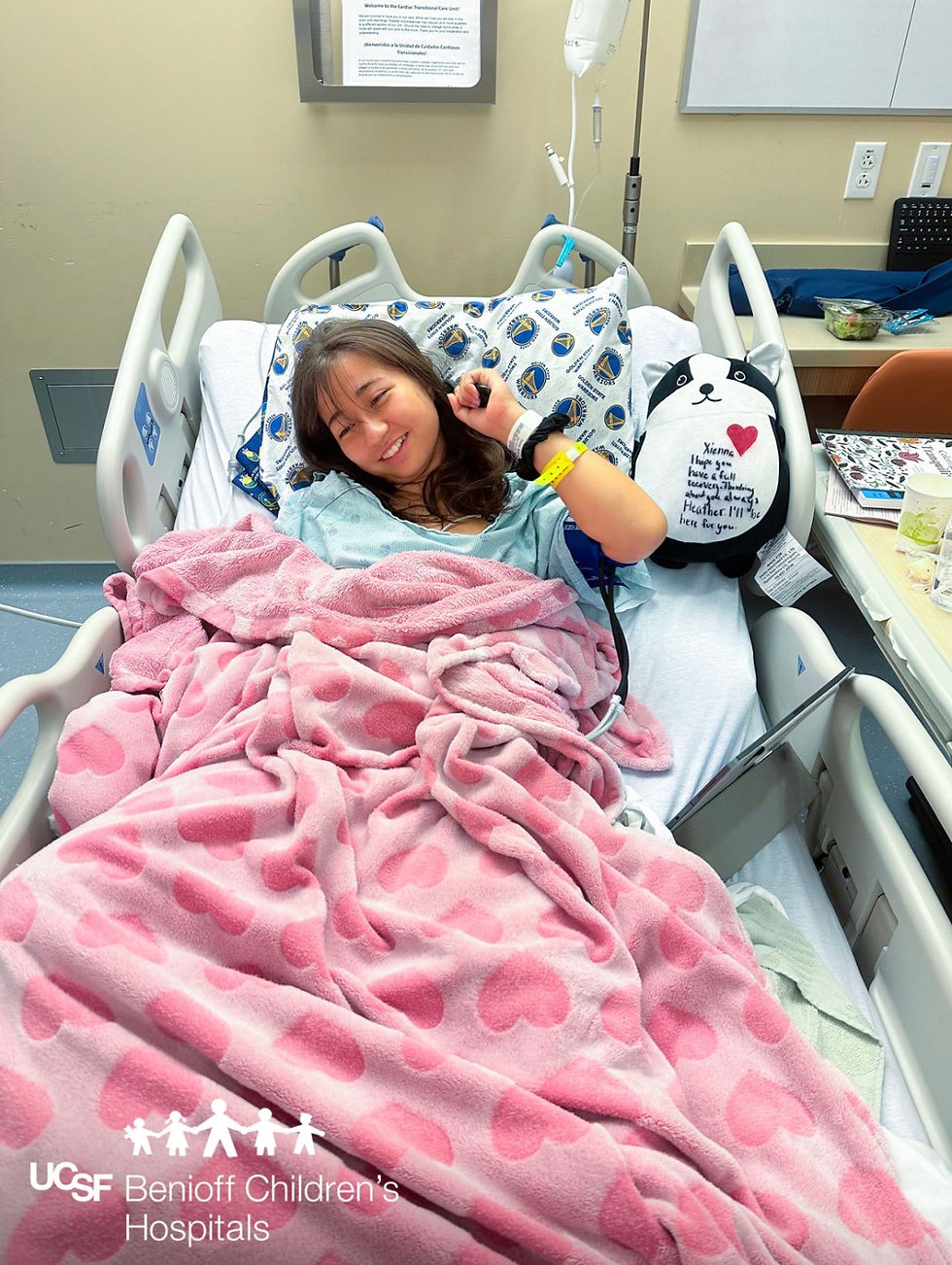 Please congratulate Heather — she’s doing great and back to school and basketball after a heart attack in eighth grade! 