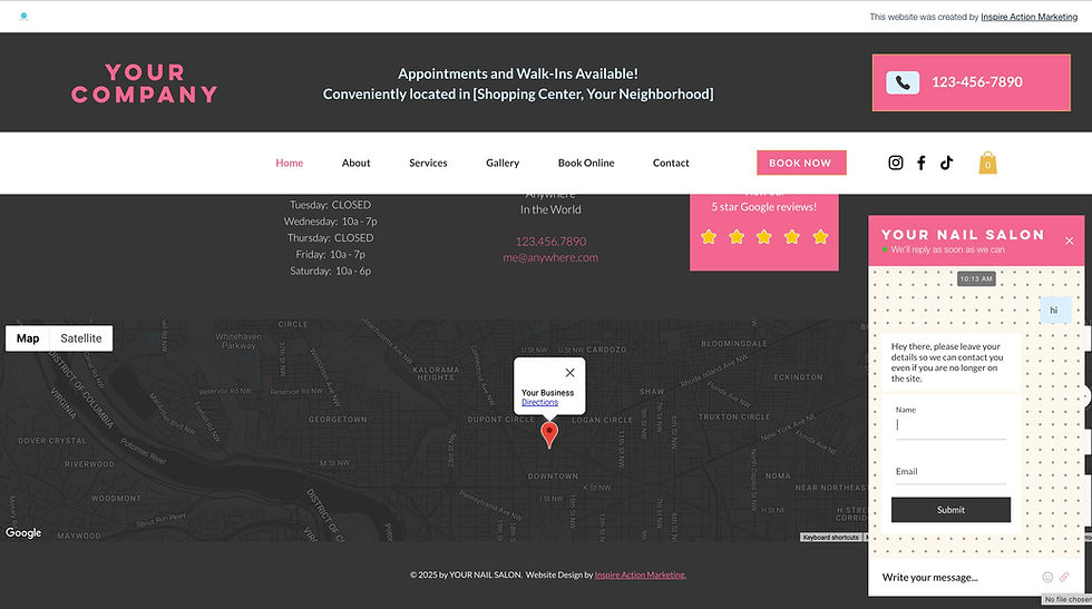 Thumbnail: Wix Website Template - Nail Salon Website Design