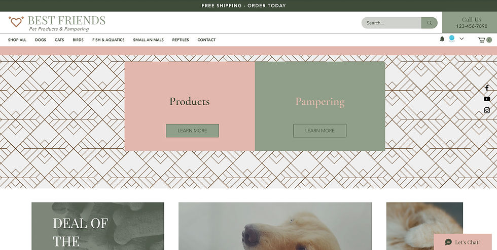Thumbnail: Wix Template for Pet Groomer or Pet Sitter or Pet Store