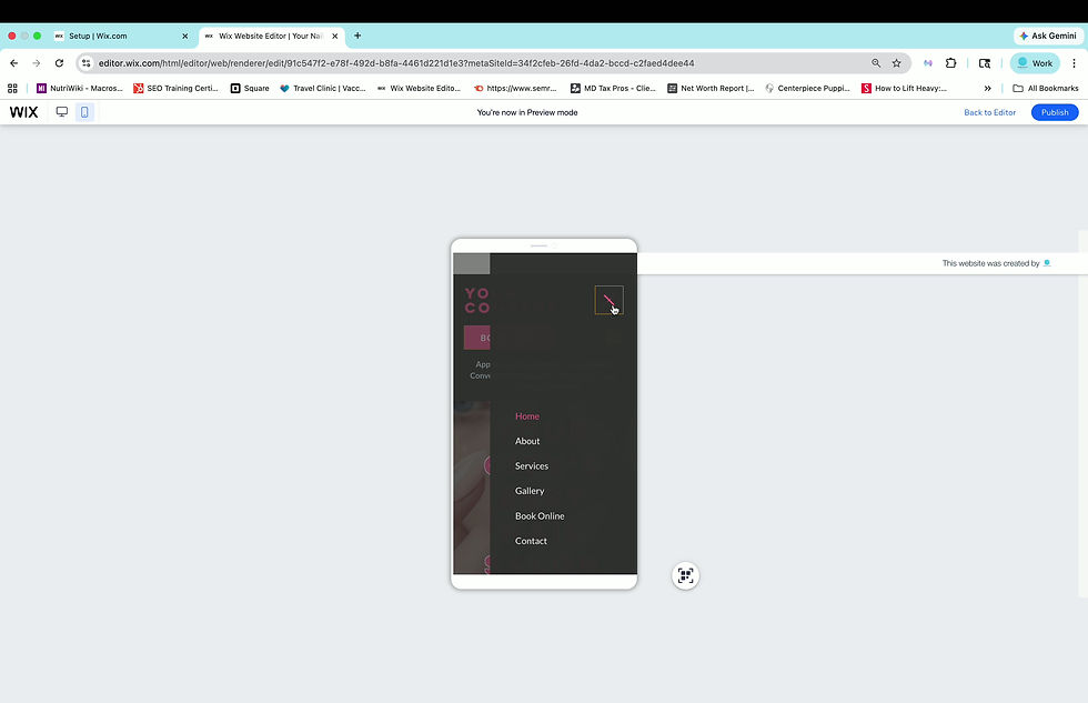 Thumbnail: Wix Website Template - Nail Salon Website Design