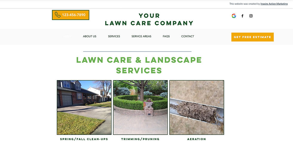 Thumbnail: Wix Website Template - Landscape and Lawn Care Company
