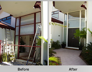 Leaf Façade LLC, Dubai-based - Glass scratch removal, aluminum repainting, restoration, and façade cleaning via rope access