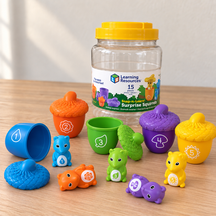 acorn and squirrel color sorting and counting set