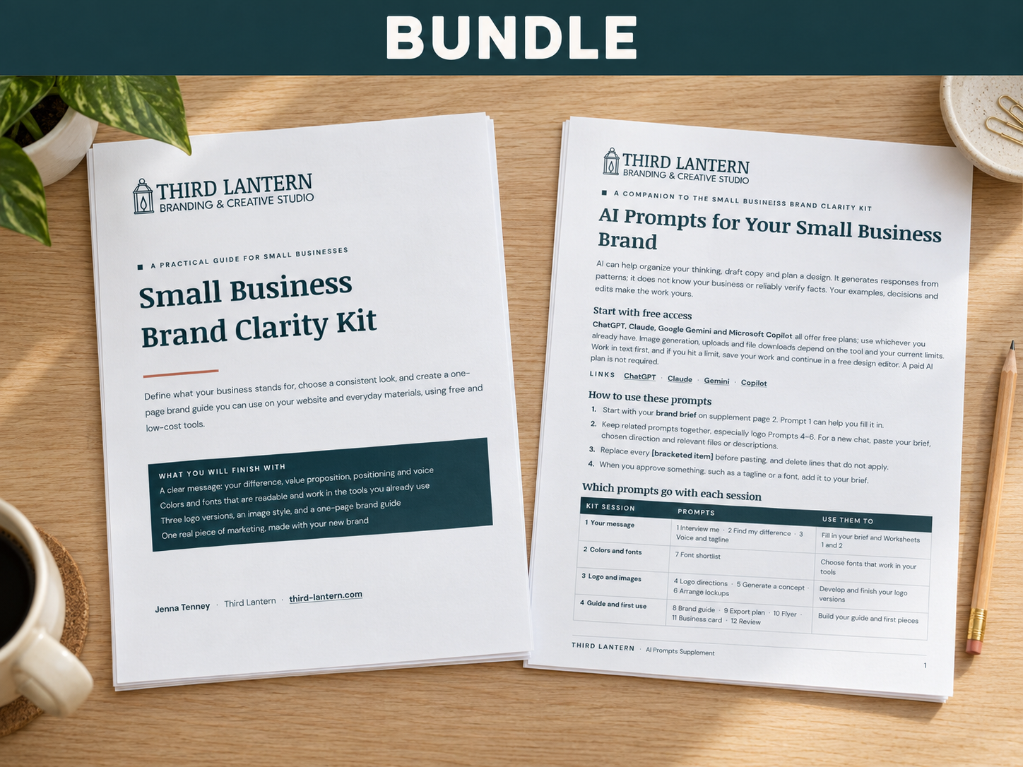 Small Business Brand Clarity Kit & AI Companion (Individual License)